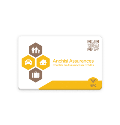 Carte De Visite NFC Et QR Code - Partagez Vos Contacts En Un Toucher Ou Un Scan - Pas D'abonnement, Info Modifiable à Volonté